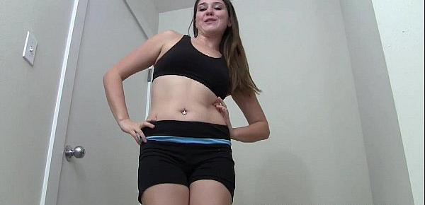  Let me finish my yoga and I will help you cum JOI